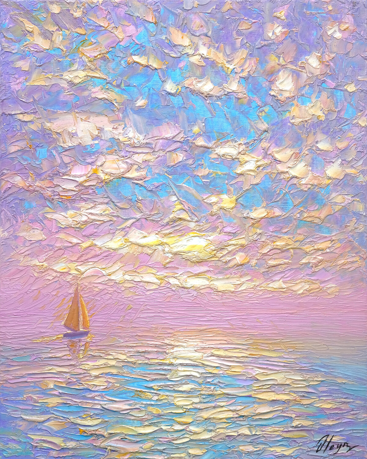 Waltz of the Waves Dmitry Oleyn Original painting for sale