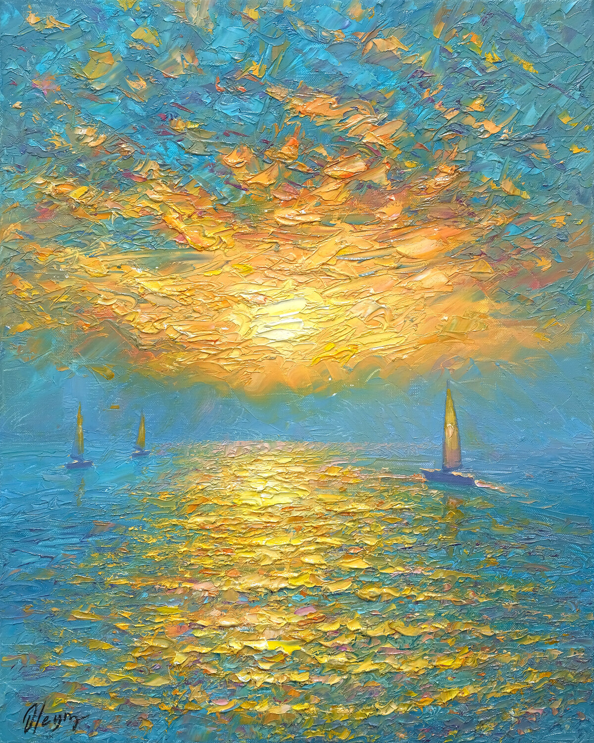 Light Knowing No Shadow Dmitry Oleyn Original painting for sale