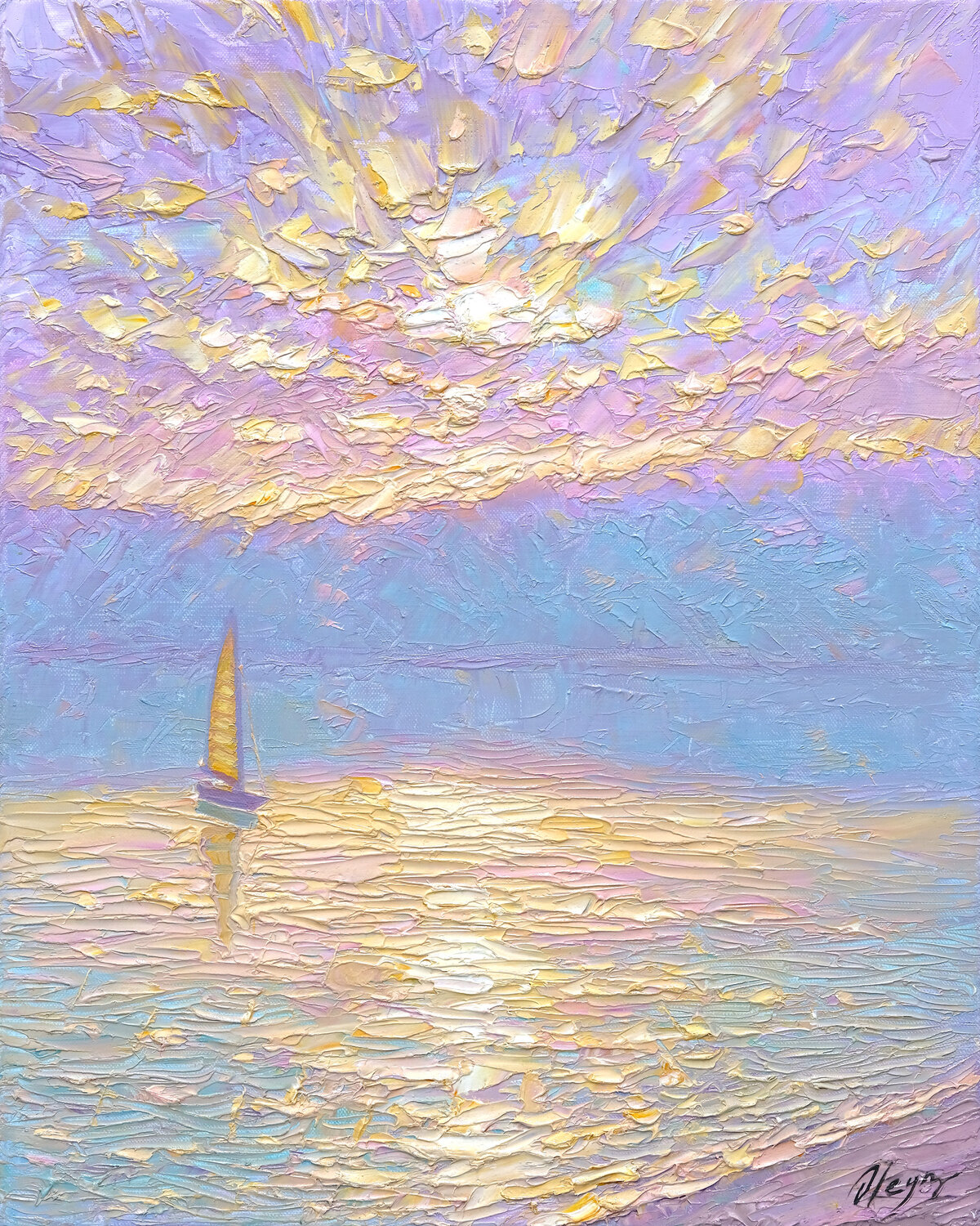 Shore of Legends Dmitry Oleyn Original painting for sale