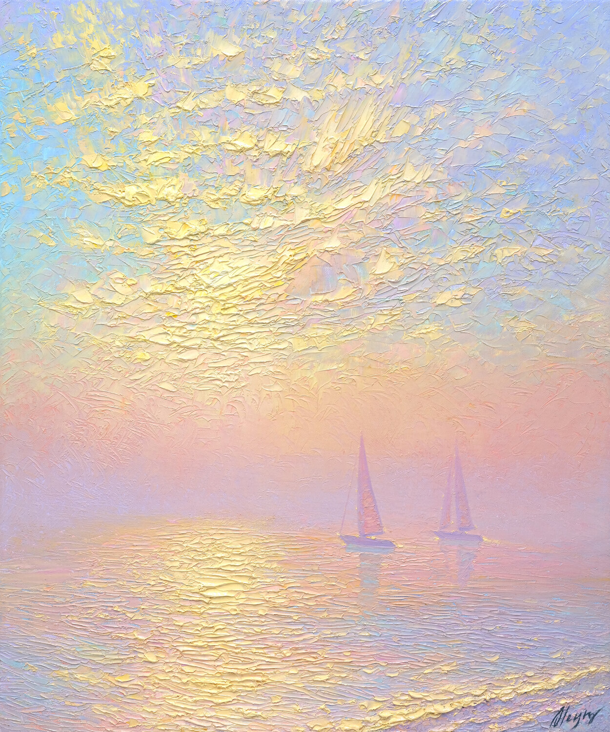 Ocean of tenderness Dmitry Oleyn Original painting for sale