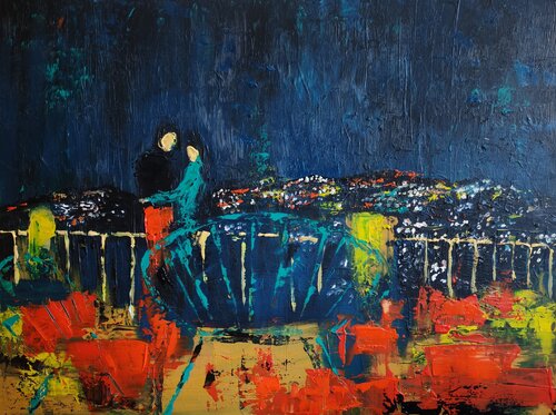 Gulf of Poets by Getty Tatomir, Painting for Sale on Select