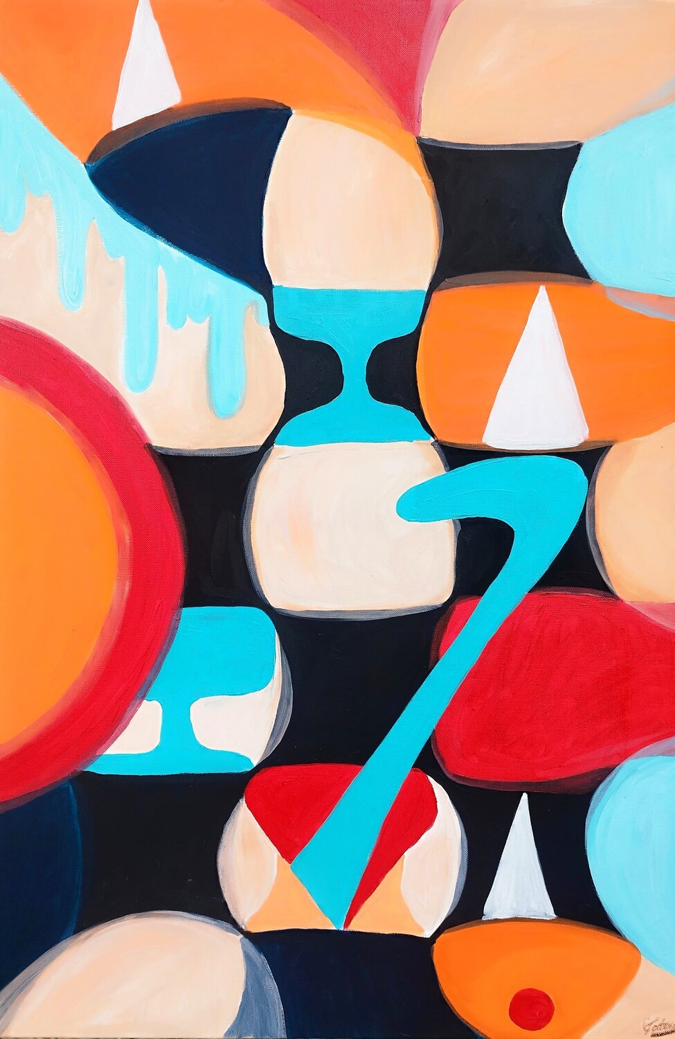 Check Mate Getty Tatomir Original painting for sale