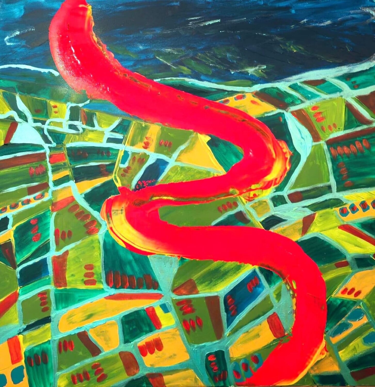 Burning the distance Getty Tatomir Original painting for sale