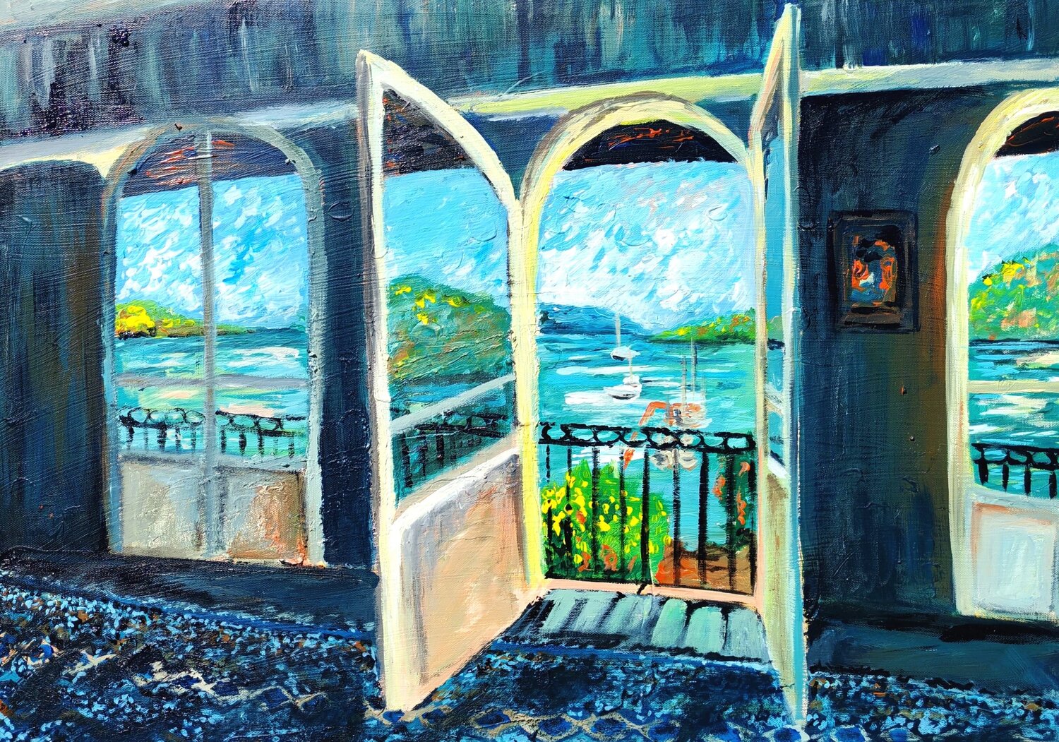 Towards Serenity Getty Tatomir Original painting for sale