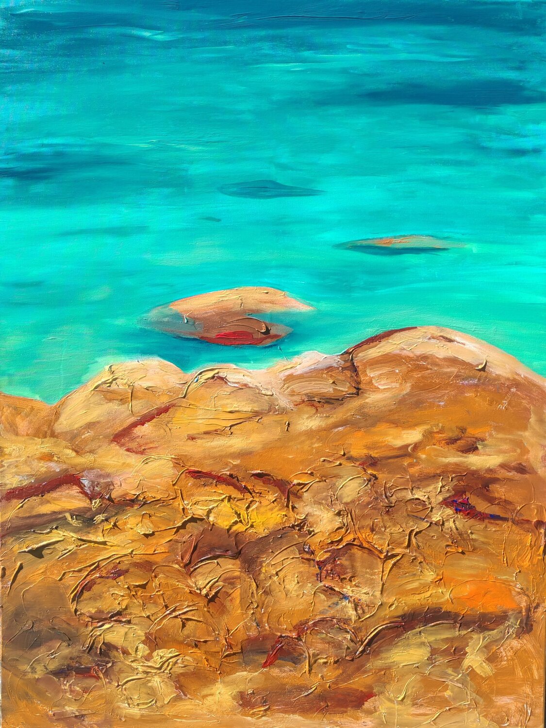 Shining through Getty Tatomir Original painting for sale