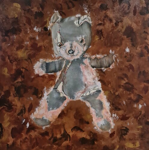 Teddy Bear by Lena Applebaum, Painting for Sale on Select