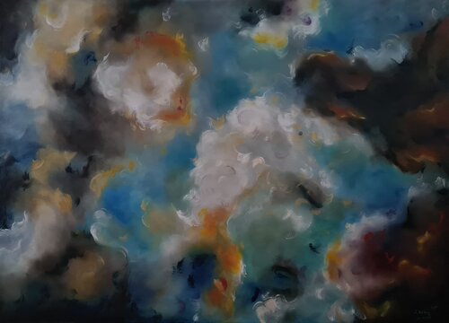 Birth Of A Planet by Lena Applebaum, Painting for Sale on Select