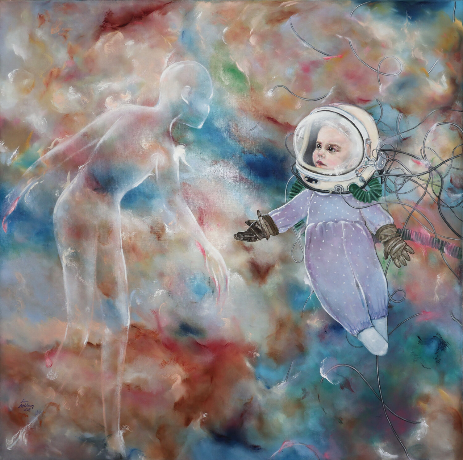 First Encounter Lena Applebaum Original painting for sale