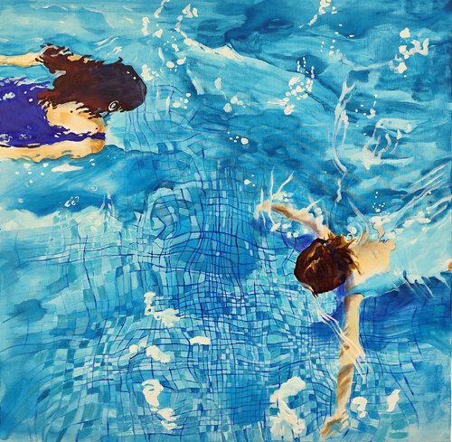 rencontre by Maude Ovize, Painting for Sale on Select