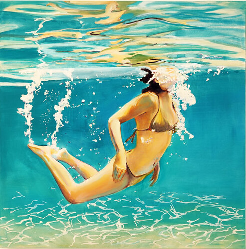 l'éternel été by Maude Ovize, Painting for Sale on Select