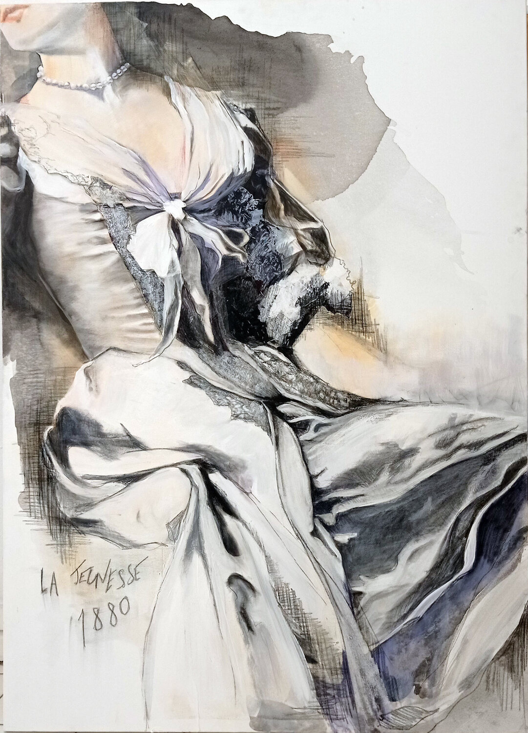 La jeunesse 1880 Maude Ovize Drawing for sale
