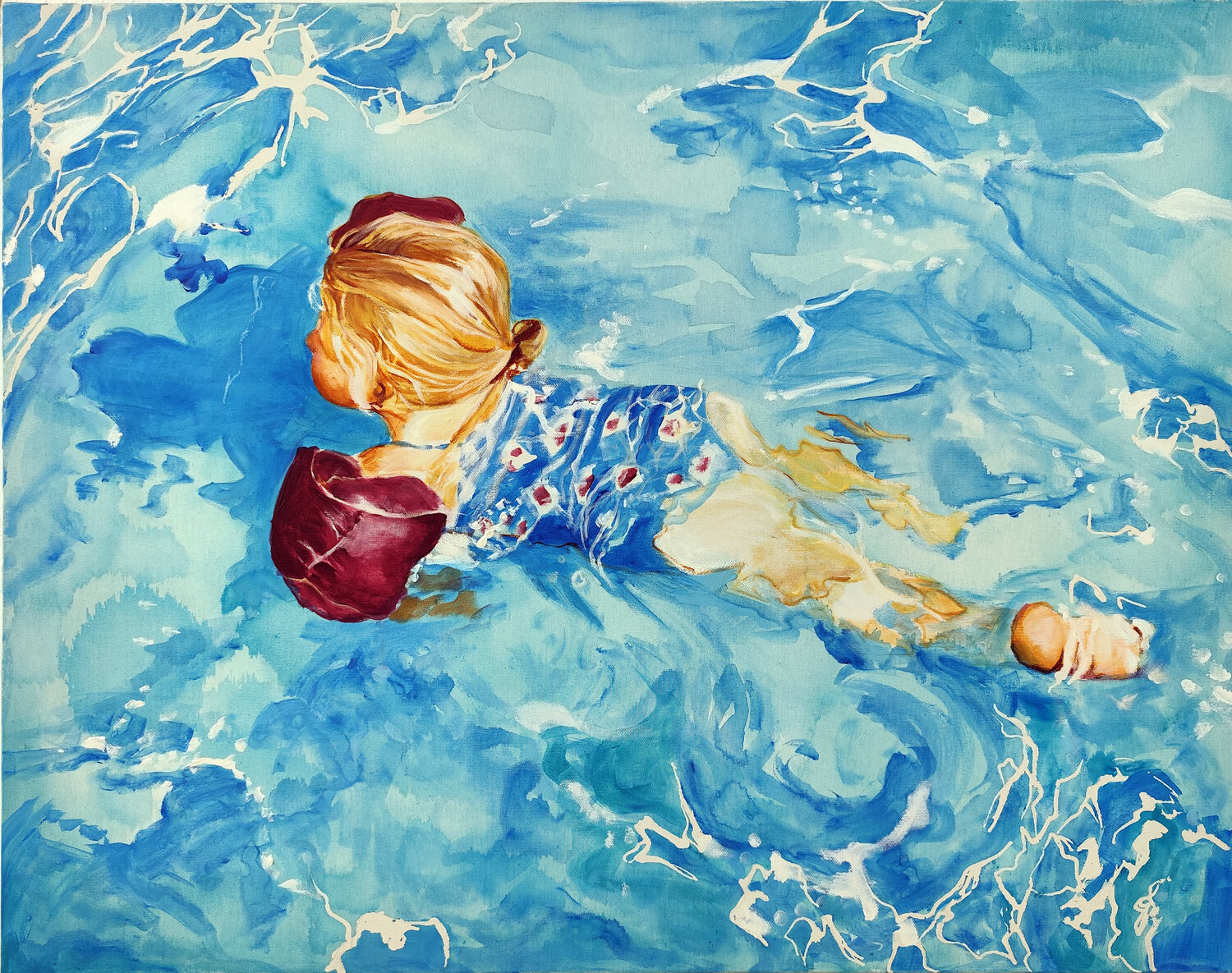 Clapotis 2 Maude Ovize Original painting for sale