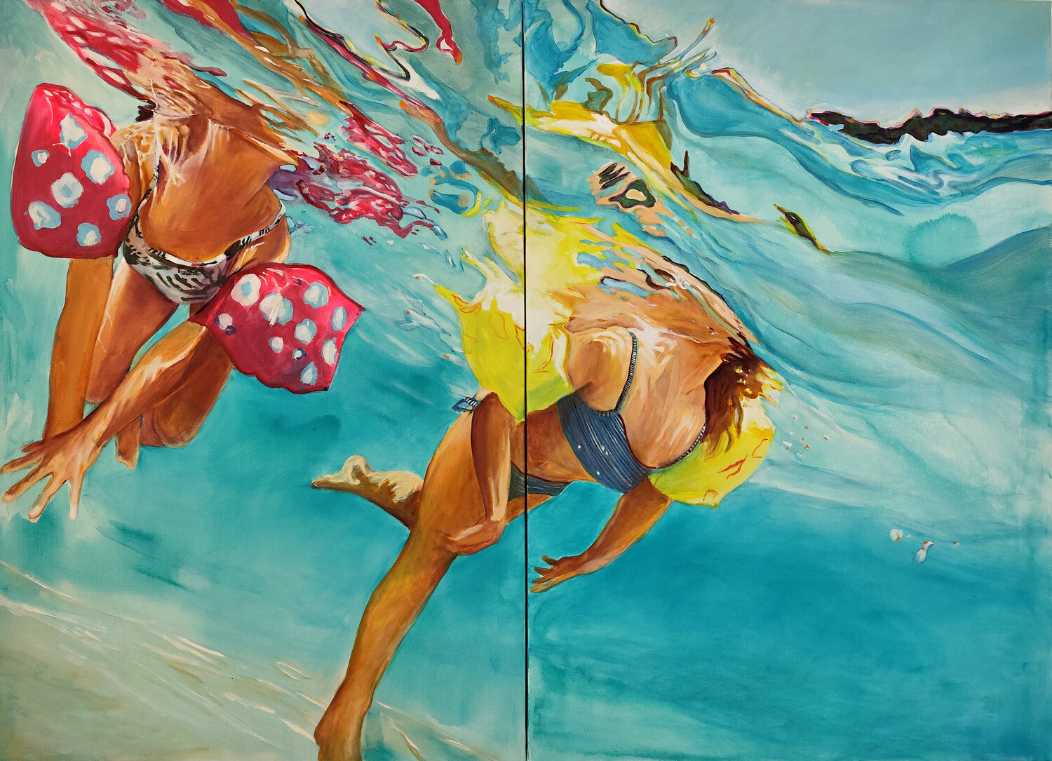 Complicité d'été Maude Ovize Original painting for sale