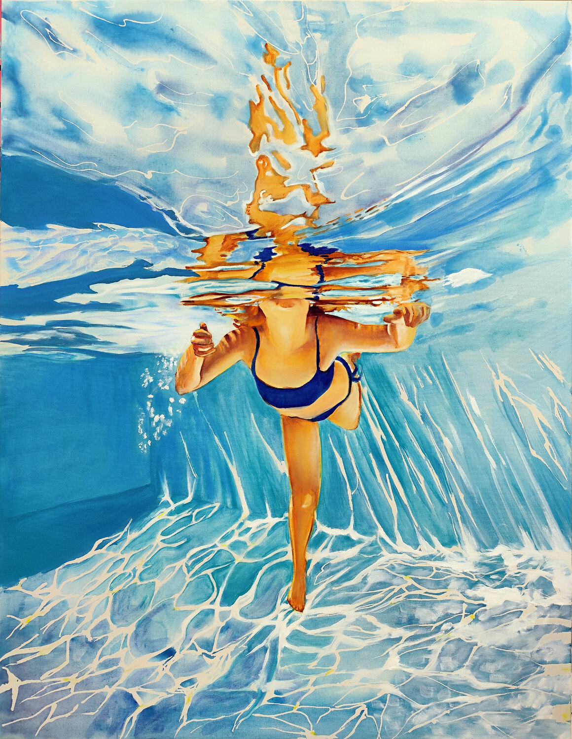 Equilibre 2 Maude Ovize Original painting for sale