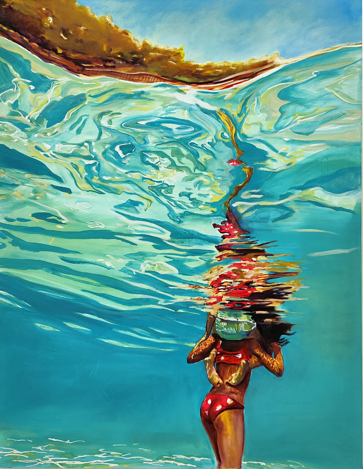 L'aventure Maude Ovize Original painting for sale