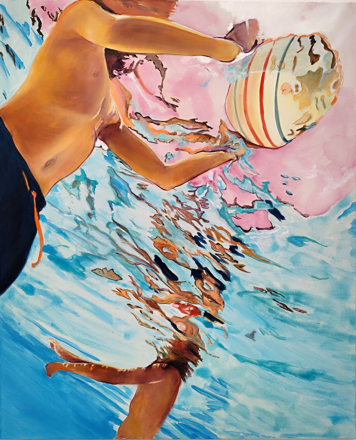 Le ballon Maude Ovize Original painting for sale