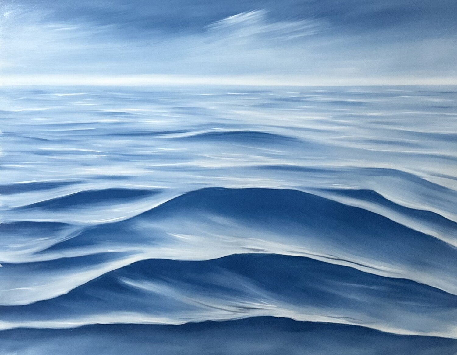 Infinite Blue Alanah Jarvis Original painting for sale