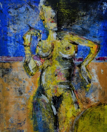 nackte Frau by Udo von Gelden, Painting for Sale on Select