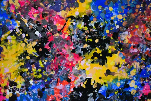 Abstrakt Farbenspiel by Udo von Gelden, Painting for Sale on Select