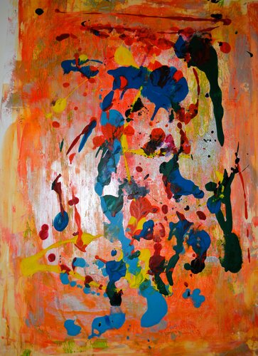 Abstrakt Farbenspiel by Udo von Gelden, Painting for Sale on Select