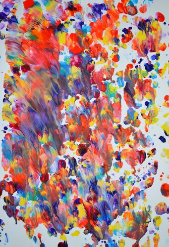 Abstrakt Farbenspiel Nr. 503 by Udo von Gelden, Painting for Sale on Select