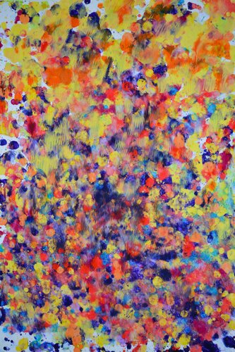 Abstrakt Farbenspiel Nr. 504 by Udo von Gelden, Painting for Sale on Select