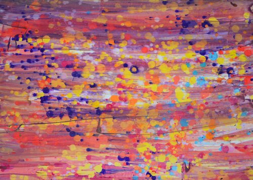 Abstrakt Farbenspiel Nr. 8 by Udo von Gelden, Painting for Sale on Select