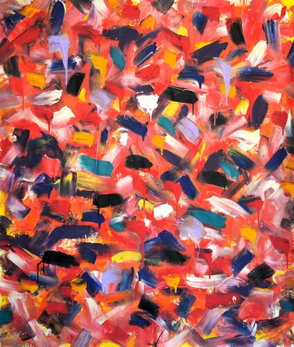 Abstrakt Farbenspiel Juni 2026 by Udo von Gelden, Painting for Sale on Select