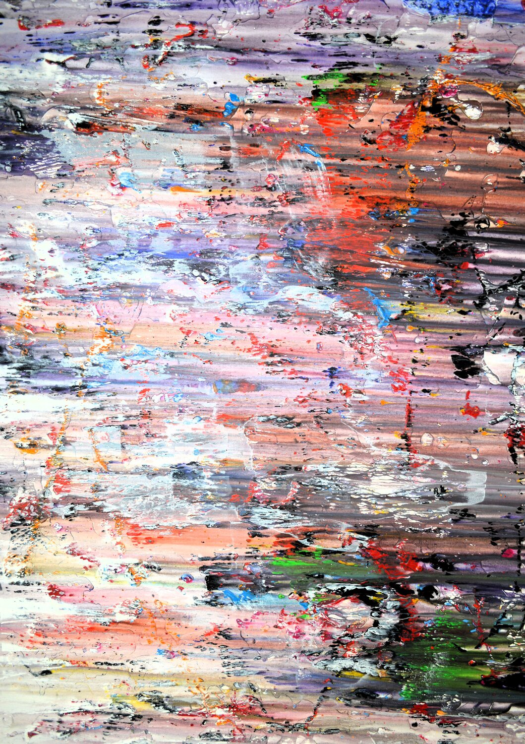 Abstrakt Farbenspiel Udo von Gelden Original painting for sale
