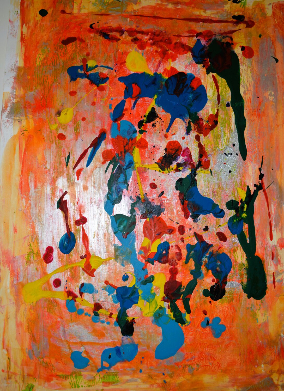 Abstrakt Farbenspiel Udo von Gelden Original painting for sale