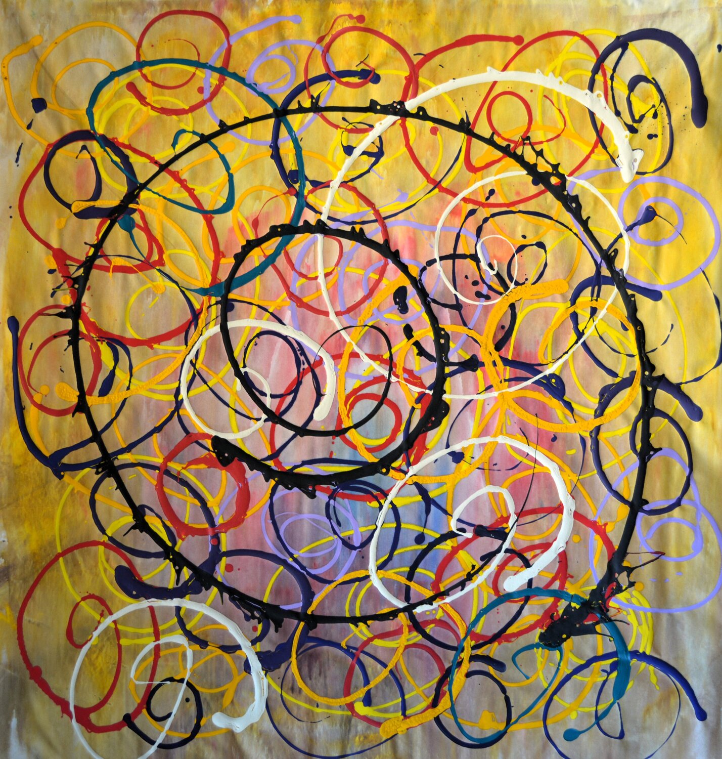 Abstrakt Farbenspiel 2026 Juni Udo von Gelden Original painting for sale