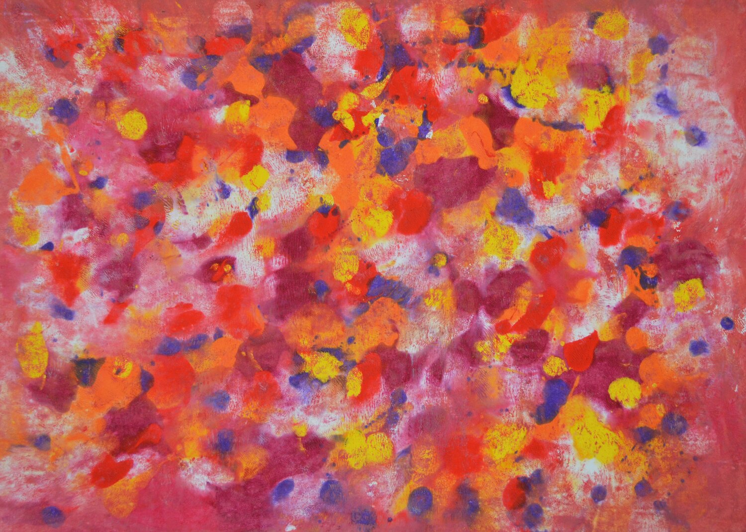 Abstrakt Farbenspiel Udo von Gelden Original painting for sale