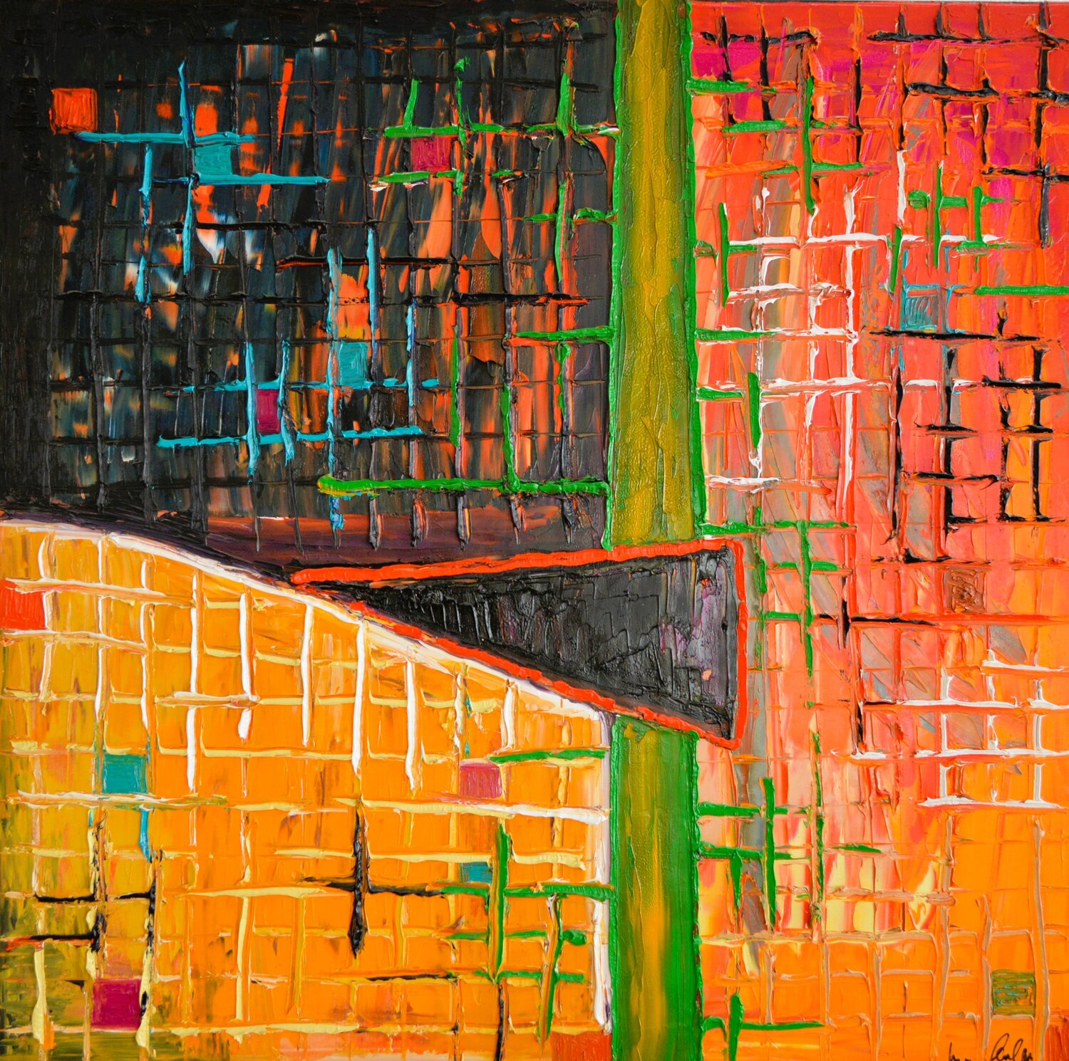 Abstraktion Udo von Gelden Original painting for sale