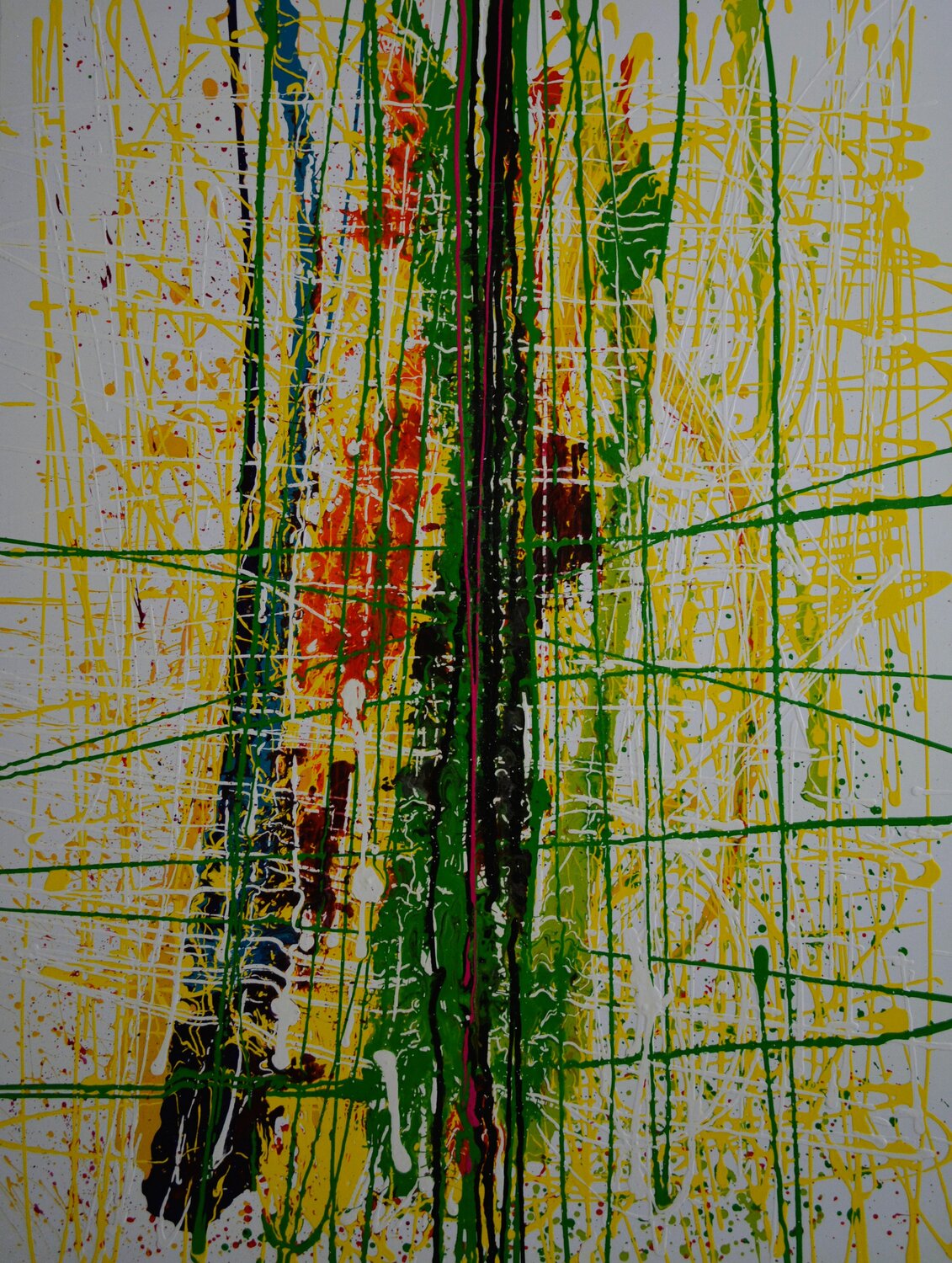 Abstraktion Line Udo von Gelden Original painting for sale