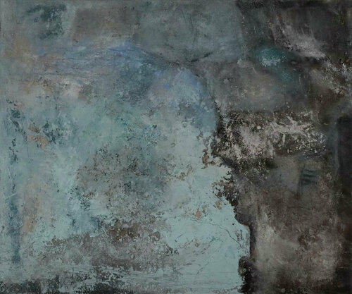 "… plötzlich scheint ein Blau sich zu verneuen“ (R.M. Rilke) by Petra Knauer, Painting for Sale on Select