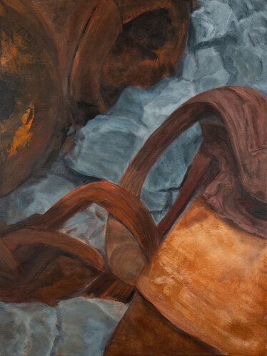 Rostige Reflexionen by Petra Knauer, Painting for Sale on Select