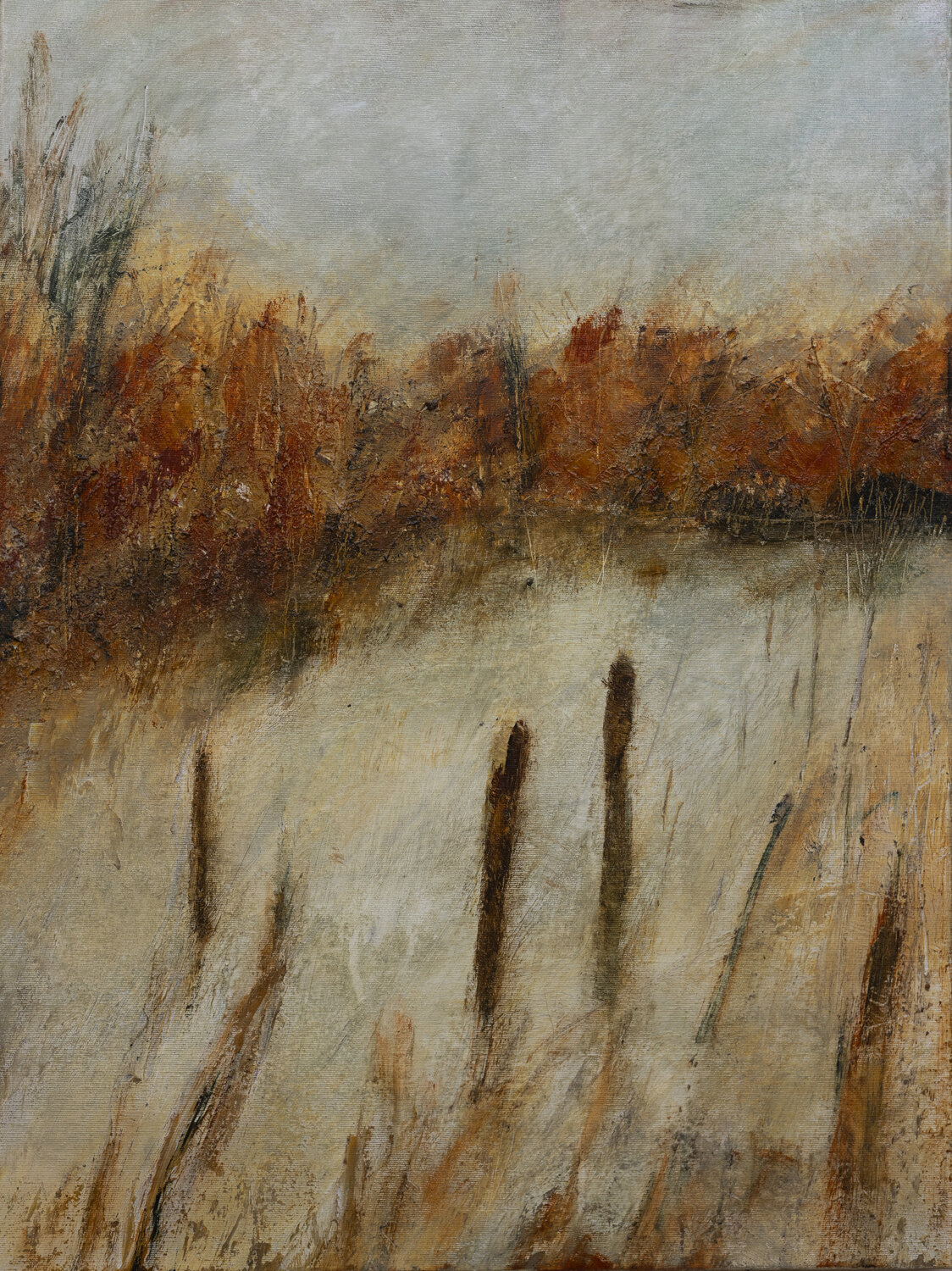 Landschaft Moor I Petra Knauer Original painting for sale