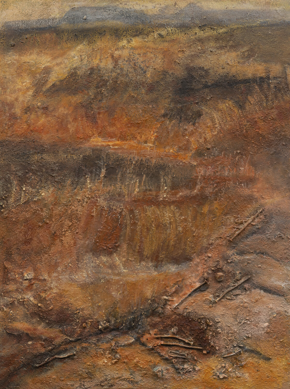 Landschaft Moor IX Petra Knauer Original painting for sale