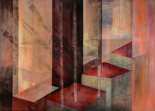 Licht - Zärtlichkeit des Raumes VI by Peter Knauer, Painting for Sale on Select