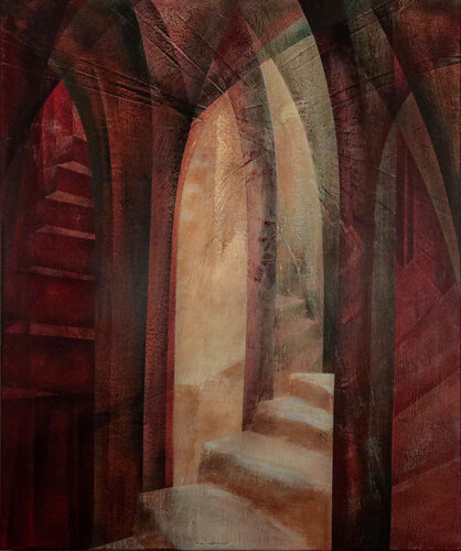 Licht - Zärtlichkeit des Raumes VII by Peter Knauer, Painting for Sale on Select