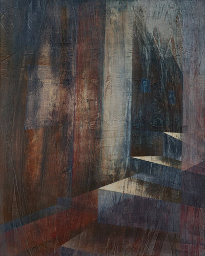 Stufe für Stufe - dem Licht folgend V by Peter Knauer, Painting for Sale on Select