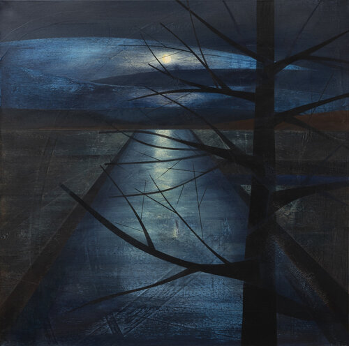Moorlandschaft IX by Peter Knauer, Painting for Sale on Select