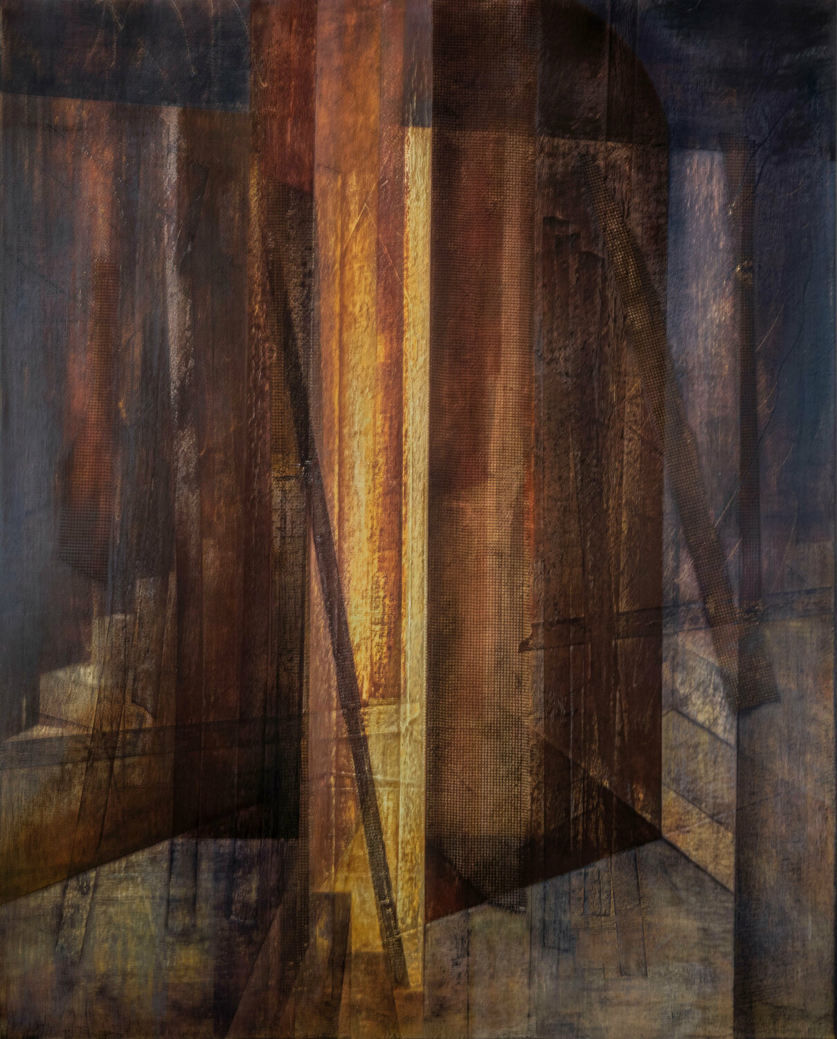 Licht - Zärtlichkeit des Raumes I Peter Knauer Original painting for sale
