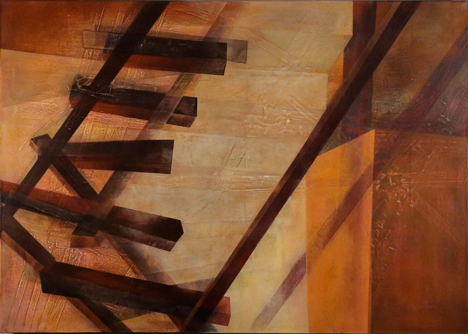 "... wag es nur zum Licht zu dringen." V (H. Ibsen) Peter Knauer Original painting for sale