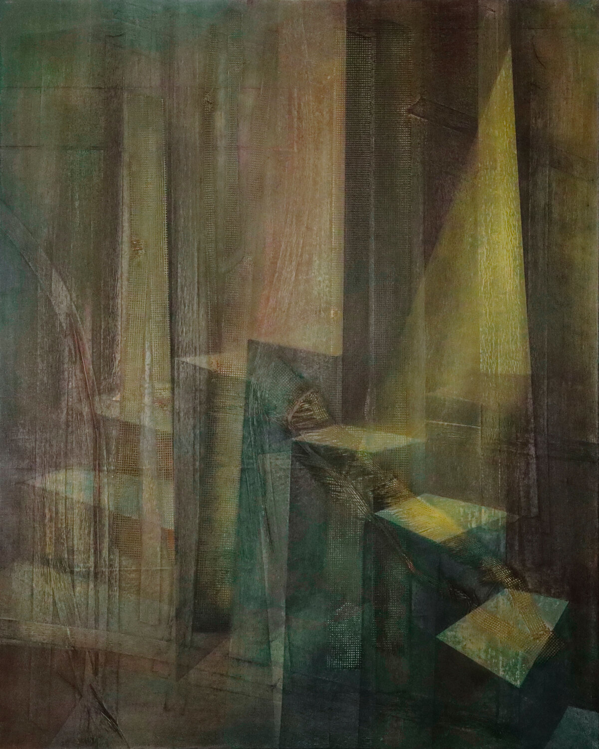 Licht - Zärtlichkeit des Raumes III Peter Knauer Original painting for sale