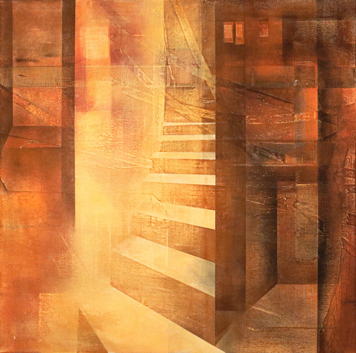Blendender Weg, der sich vor Licht verlor (R.M. Rilke) II Peter Knauer Original painting for sale