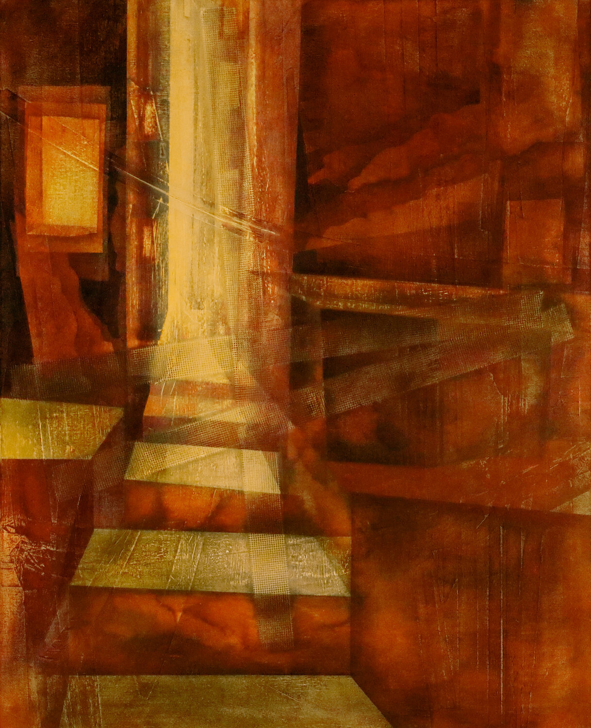 Blendender Weg, der sich vor Licht verlor (R.M. Rilke) III Peter Knauer Original painting for sale