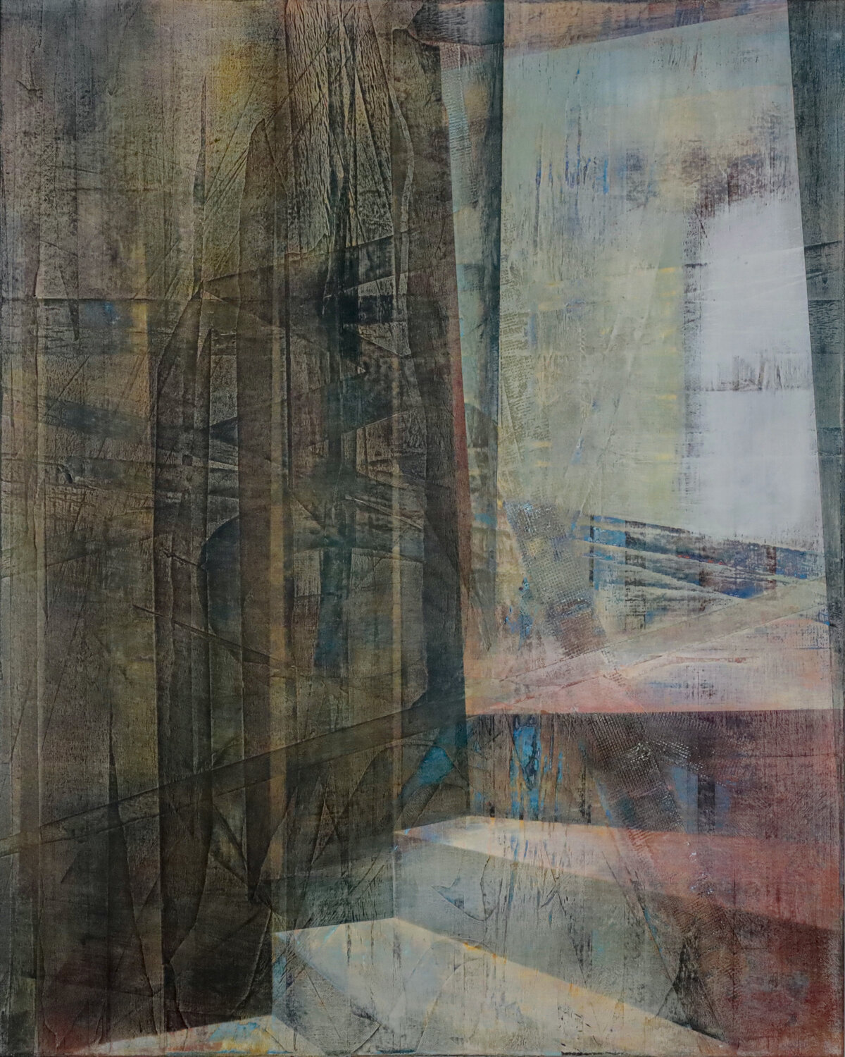 Stufe für Stufe - dem Licht folgend III Peter Knauer Original painting for sale