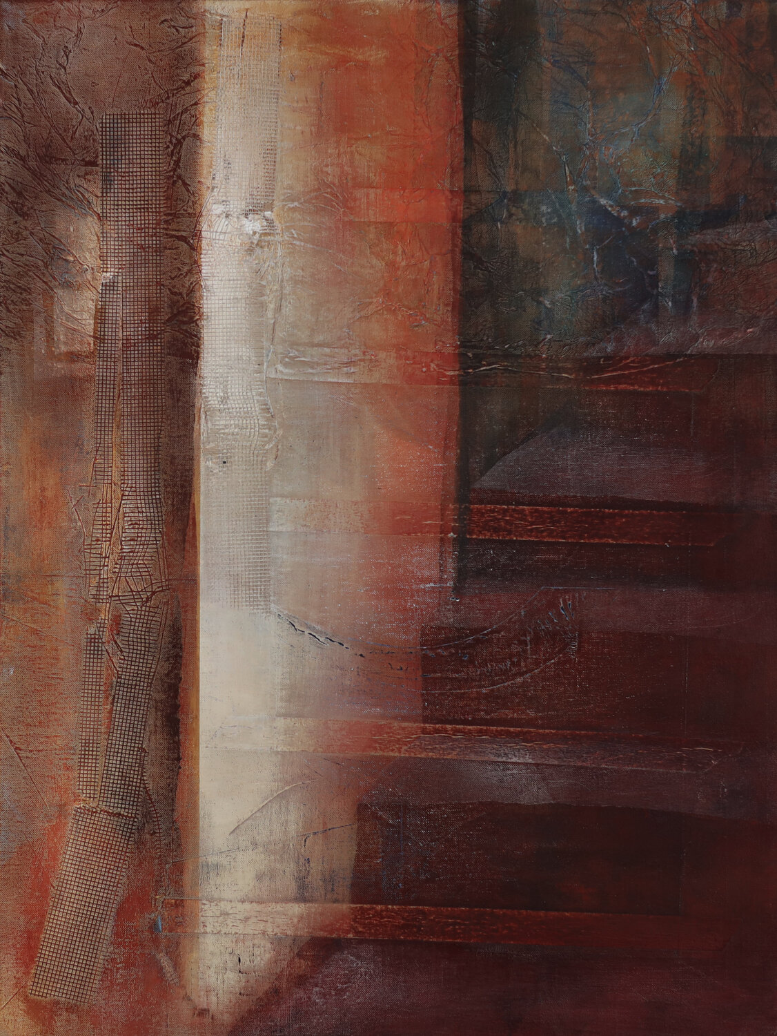Verwischt im Strom der Zeit III Peter Knauer Original painting for sale