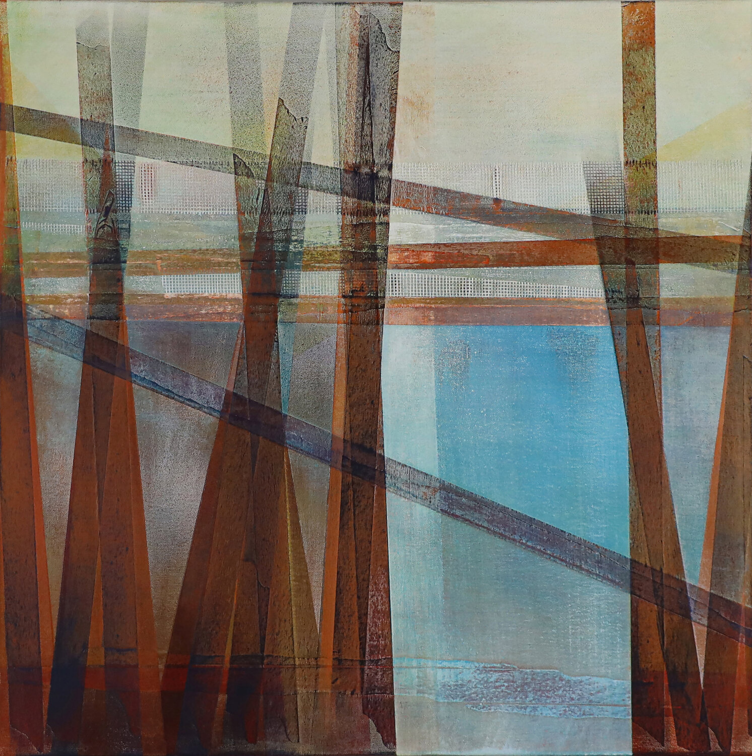 Der Himmel ist die Grenze II Peter Knauer Original painting for sale